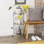 3 Tier Corner Plant Stand - Stylish And Space-Saving Plant Display Solution