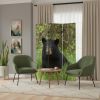 48" X 72" Multi Color Wood Canvas Bear  Screen