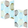 48 X 72 Multi Color Wood Canvas Sphere  Screen