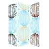 48 X 72 Multi Color Wood Canvas Sphere  Screen