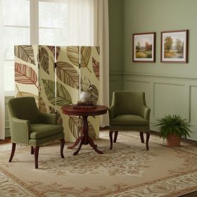 84 X 84 Multi Color Wood Canvas Perpetual Leaf  Screen