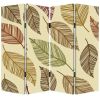 84 X 84 Multi Color Wood Canvas Perpetual Leaf  Screen