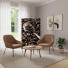 48" X 72" Multi Color Wood Canvas Coffee Time  Screen