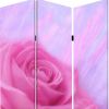 48 X 72 Multi Color Wood Canvas Flourish  Screen