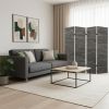 84" X 84" Multi Color Wood Canvas Black Slate  Screen