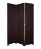 52 X 71 Brown Criss Cross Faux Leather  Screen