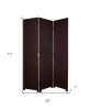 52 X 71 Brown Criss Cross Faux Leather  Screen