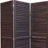 48 X 67 Black Wood Shutter - Screen