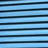 Blue Finish Wood Shutter 3 Panel Room Divider Screen
