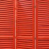 48 X 67 Red Wood Shutter -Screen