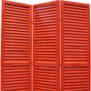 48 X 67 Red Wood Shutter -Screen