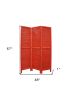 48 X 67 Red Wood Shutter -Screen