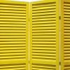 48 X 67 Yellow Wood Shutter - Screen