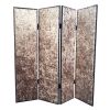 84 X 84 Bronze Wood & Fabric  Screen