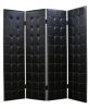 84 X 84 Black Faux Leather  Screen