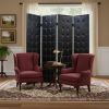 84 X 84 Black Faux Leather  Screen