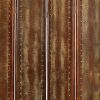 76" X 84" Brown Faux Leather Reptillian  Screen