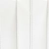 84 X 84 White Faux Leather  Screen