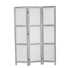 53" X 67" Gray Wood Breezer Mesh  Screen