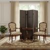 60" X 72" Brown Faux Leather  Screen