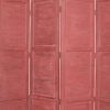 76" X 84" Red Wood Screen