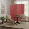 76" X 84" Red Wood Screen