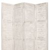 76" X 84" White Wood Screen