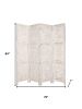 76" X 84" White Wood Screen