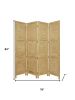 76" X 84" Yellow Wood Screen