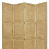 76" X 84" Yellow Wood Screen