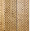 63" X 72" Gold Wood 3 Panel  Screen