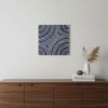 17" X 17" X 2" Gray, Lined Square - Wall Decor