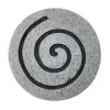 19" X 19" X 2" Gray Round Modern Spiral Wall Art