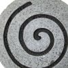 19" X 19" X 2" Gray Round Modern Spiral Wall Art
