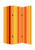 48 X 72 Multi Color Wood Canvas Deep Saffron  Screen
