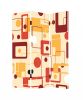 48 X 72 Multi Color Wood Canvas Deep Saffron  Screen