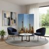 48" X 72" Multi Color Wood Canvas China  Screen