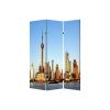 48" X 72" Multi Color Wood Canvas China  Screen