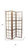 63 X 84 Brown Wood Mirror  Screen