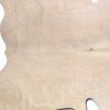 6' X 7' Off White Natural Cowhide Area Rug