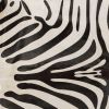 6' X 7' Zebra Stripe Black And White Natural Cowhide Area Rug