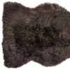 24" X 36" Chocolate Single Sheepskin Area Rug