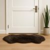 24" X 36" Chocolate Single Sheepskin Area Rug