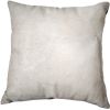 18" X 18" X 5" Off White Cowhide  Pillow
