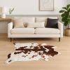 72" X 84" Brown White Cowhide - Rug