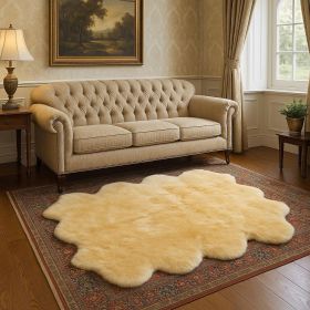 Gold Animal Print Area Rug