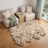 72" X 72" Gradient Chocolate Octo Sheepskin - Area Rug