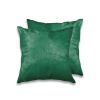 18" X 18" X 5" Verde Cowhide  Pillow 2 Pack