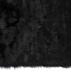 3' X 5' Black Rectangular Faux Fur - Area Rug