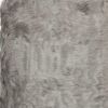 3' X 5' Gray Rectangular Faux Fur - Area Rug